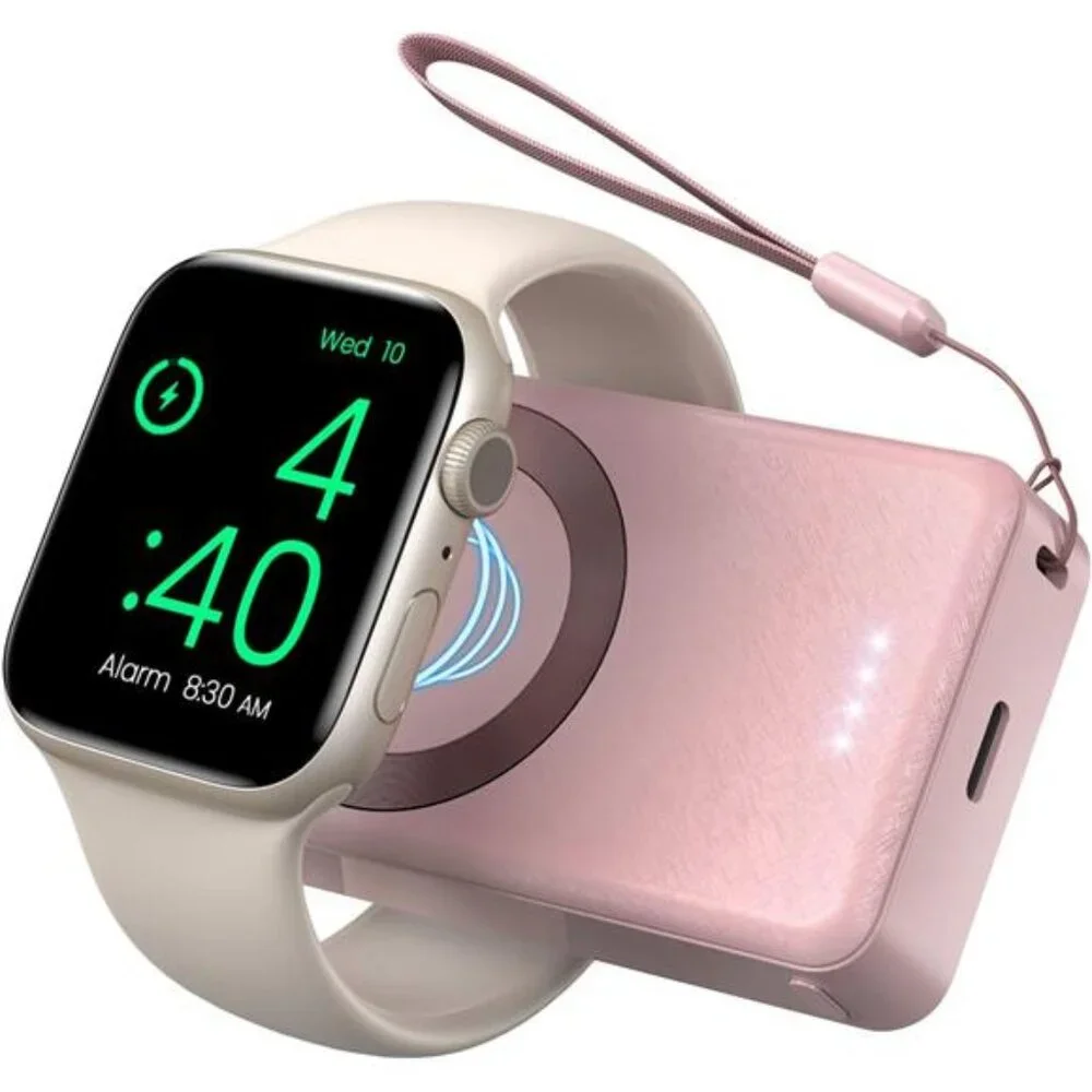 Portable Charger for Apple Watch, 4000mAh iWatch Charger Power Bank Wireless